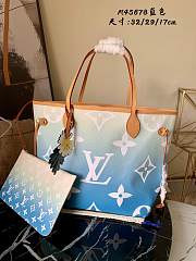 Louis Vuitton Neverfull MM Blue Pastel | M45679 - 1