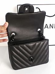 Chanel Classic Super Mini Leather Flap Bag Black | 1115  - 3