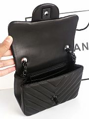 Chanel Classic Super Mini Leather Flap Bag Black | 1115  - 2