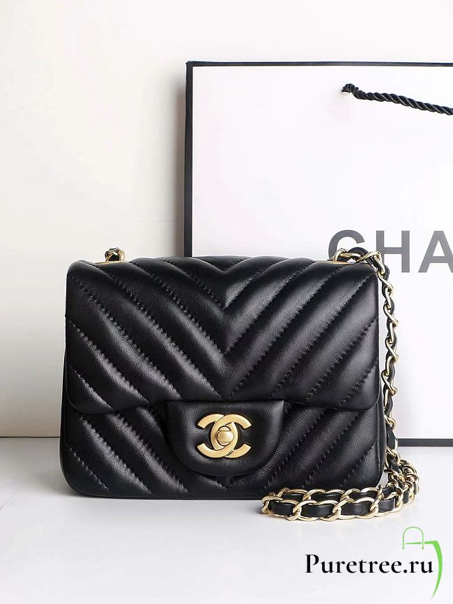 Chanel Classic Super Mini Leather Flap Bag Golden | 1115  - 1