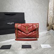 YSL | PUFFER Red Leather Golden Hardware 29cm | 577476 - 1