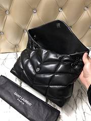 YSL LOULOU PUFFER Black Leather BlackHarware 35cm | 577475 - 6