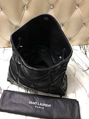 YSL LOULOU PUFFER Black Leather BlackHarware 35cm | 577475 - 3