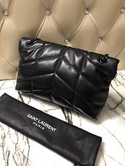 YSL LOULOU PUFFER Black Leather BlackHarware 35cm | 577475 - 2