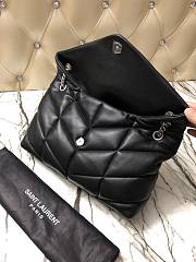 YSL | PUFFER Black Leather White Hardware 35cm | 577475 - 5