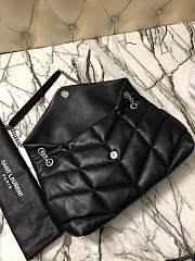 YSL | PUFFER Black Leather White Hardware 35cm | 577475 - 4