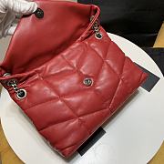 YSL | PUFFER Red Leather White Hardware 29cm | 577476 - 4