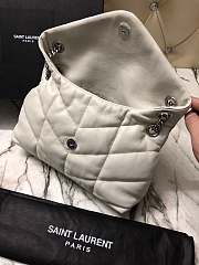 YSL | PUFFER White Leather White Hardware 29cm | 577476 - 5