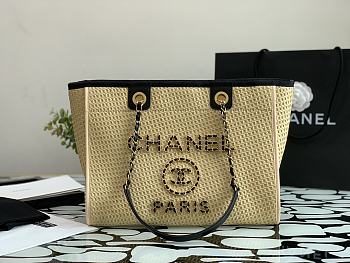 Chanel Deauville Tote Bag 2021 Collection Beige 38cm | NB586