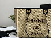 Chanel Deauville Tote Bag 2021 Collection Beige 38cm | NB586 - 3