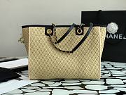 Chanel Deauville Tote Bag 2021 Collection Beige 38cm | NB586 - 6