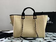 Chanel Deauville Tote Bag 2021 Collection Beige 33cm | NB586 - 2