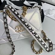 Chanel 19 Iridescent Calfskin Chain Wallet AP0957 White | AP0957 - 3