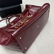 Chanel Large Shopping Shiny Calfskin 2021 Red | 4226 - 6