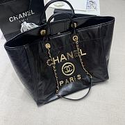 Chanel Large Shopping Shiny Calfskin 2021 Black | 4226 - 3