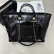 Chanel Large Shopping Shiny Calfskin 2021 Black | 4226 - 5