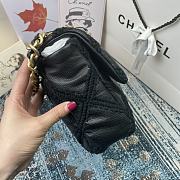 Chanel Women 19 Flap Bag Calfskin Crochet Black | AS1160  - 6