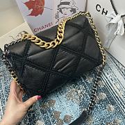 Chanel Women 19 Flap Bag Calfskin Crochet Black | AS1160  - 5