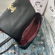 Chanel Women 19 Flap Bag Calfskin Crochet Black | AS1160  - 4
