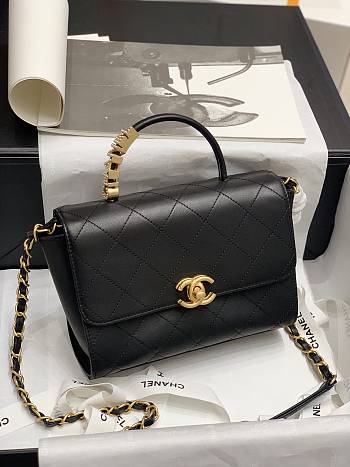 Chanel Small Flap Bag With Top Handle | AS2059  