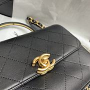 Chanel Small Flap Bag With Top Handle | AS2059   - 3