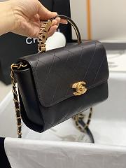 Chanel Small Flap Bag With Top Handle | AS2059   - 5