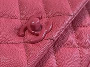 Chanel Grained Calfskin Pink Mini Coco Handle | A92990 - 6