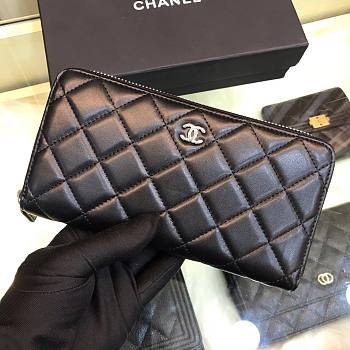 CHANEL Round Long Wallet Smooth Leather | A50097