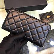 CHANEL Round Long Wallet Smooth Leather | A50097 - 3