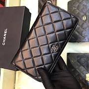 CHANEL Round Long Wallet Smooth Leather | A50097 - 2
