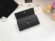 Chanel Long Grained Skin Leather Flap Wallet 19cm | A50096 - 4