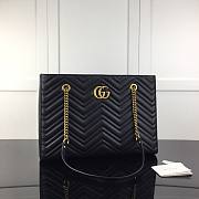 Gucci GG Marmont Quilted Shoulder Black Bag | 524578 - 1
