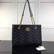 Gucci GG Marmont Quilted Shoulder Black Bag | 524578 - 6