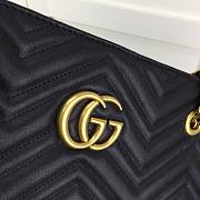Gucci GG Marmont Quilted Shoulder Black Bag | 524578 - 2
