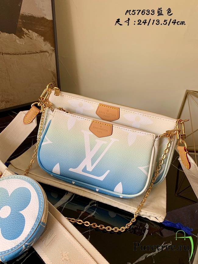 Multi Pochette Accessoires Giant Monogram Blue Color | M57633 - 1