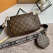 Multi Pochette Accessoires Monogram Canvas Black Strap  | M44823 - 2