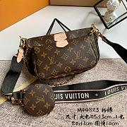 Multi Pochette Accessoires Monogram Canvas Black Strap  | M44823 - 1