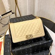 Boy Chanel Calfskin & Ruthenium-Golden Metal Yellow | 67086 - 1