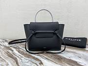 Celine Nano Belt Bag In Grained Calfskin Black 20cm - 1