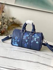 Keepall XS Monogram Ink Watercolor Blue | M57844 - 2