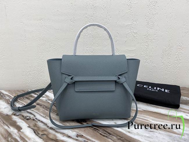 Celine Nano Belt Bag In Grained Calfskin Amazone 20cm - 1