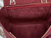 Celine Nano Belt Bag In Grained Calfskin Ruby 20cm - 3