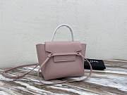 Celine Nano Belt Bag In Grained Calfskin Vintage Pink 20cm - 5