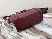 Nano Luggage Bag Drummed Calfskin Silver Zip Ruby | 167793 - 6