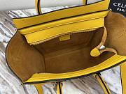 Nano Luggage Bag Drummed Calfskin Silver Zip Yellow | 167793 - 2