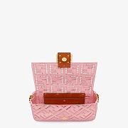 FENDI | Baguette Pink Canvas Bag With Embroidery 8BR600 - 26 x 6 x 15cm - 3
