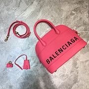 Balenciaga Ville Top Handle Bag Pink/Black - 2