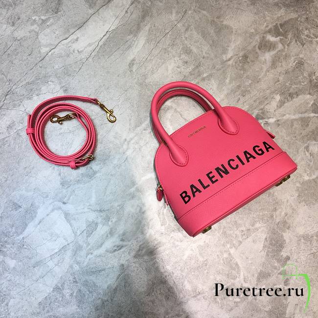Balenciaga Ville Top Handle Mini Bag Pink/Black - 1