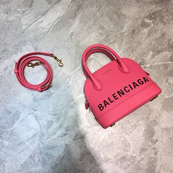 Balenciaga Ville Top Handle Mini Bag Pink/Black