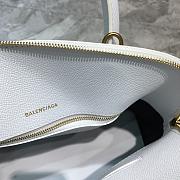 Balenciaga Ville Top Handle Bag White/Black - 4